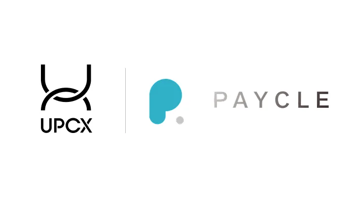 株式会社ペイクルとUPCX-Platforms PTE. LTD.の業務提携を示すロゴ